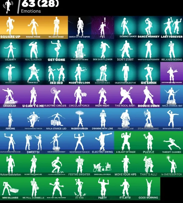 F1041 Slim Shady, Darth Maul, Padmé, Peter Griffin, Lewis Hamilton, Black Widow, Agent Chaos & 75 Skins 